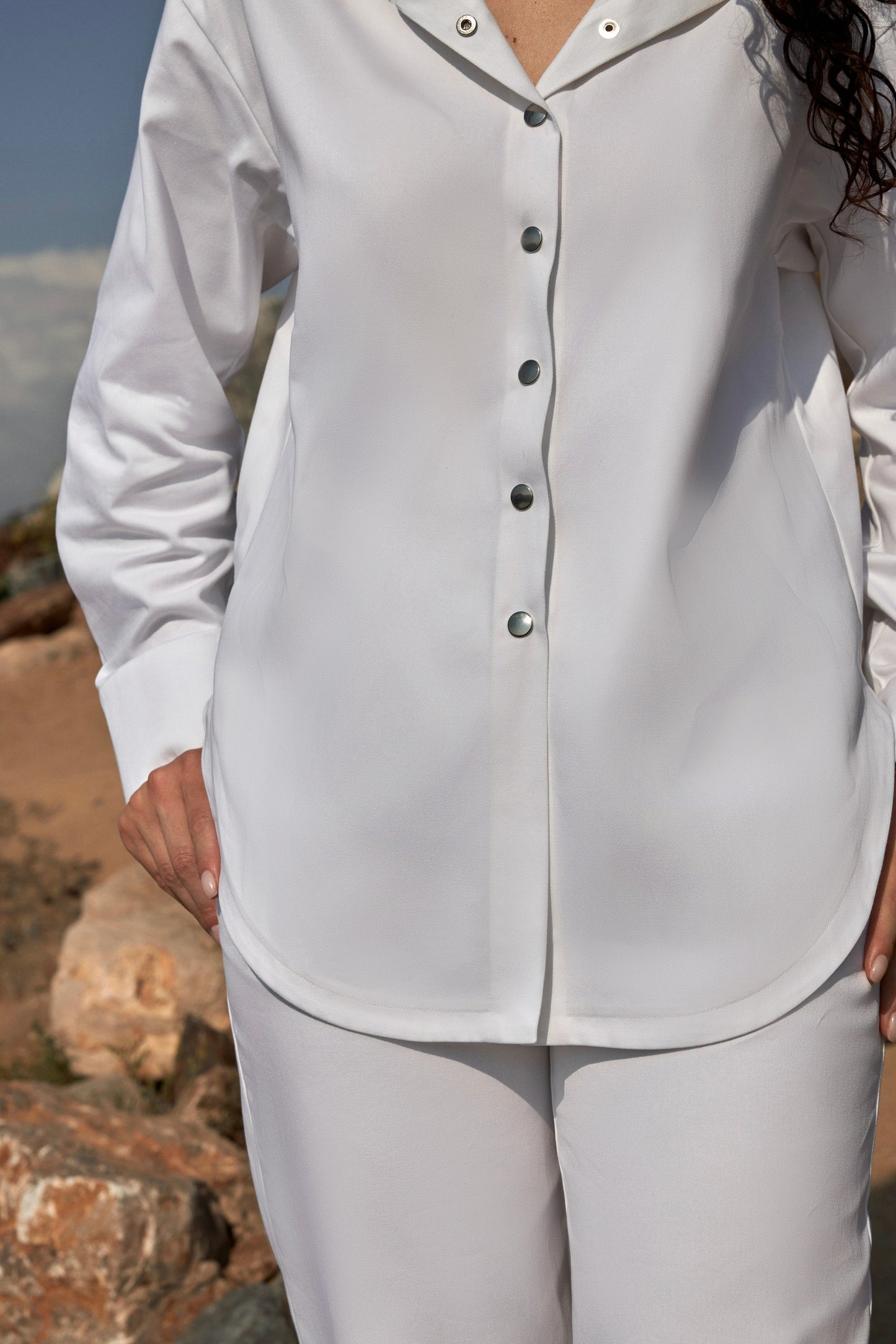 Conjunto camisa y pantalón recto