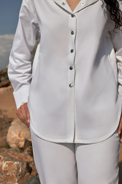 Conjunto camisa y pantalón recto