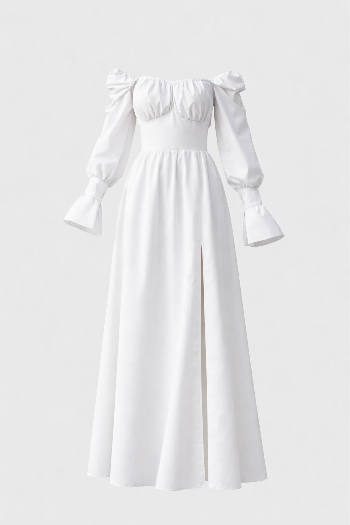 Vestido largo de algodón “Esencia”