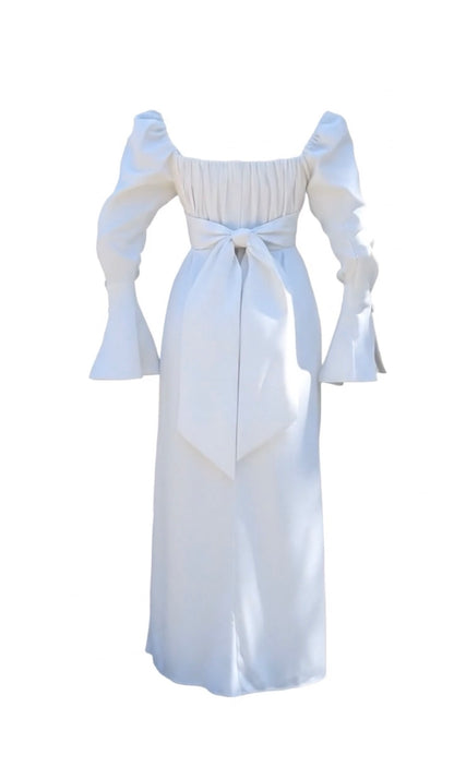 Vestido largo de algodón “Esencia”