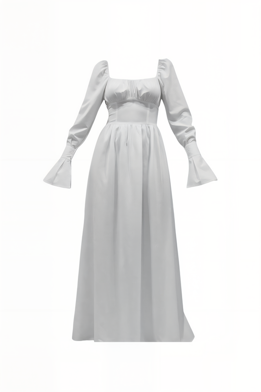 Vestido largo de algodón “Esencia”