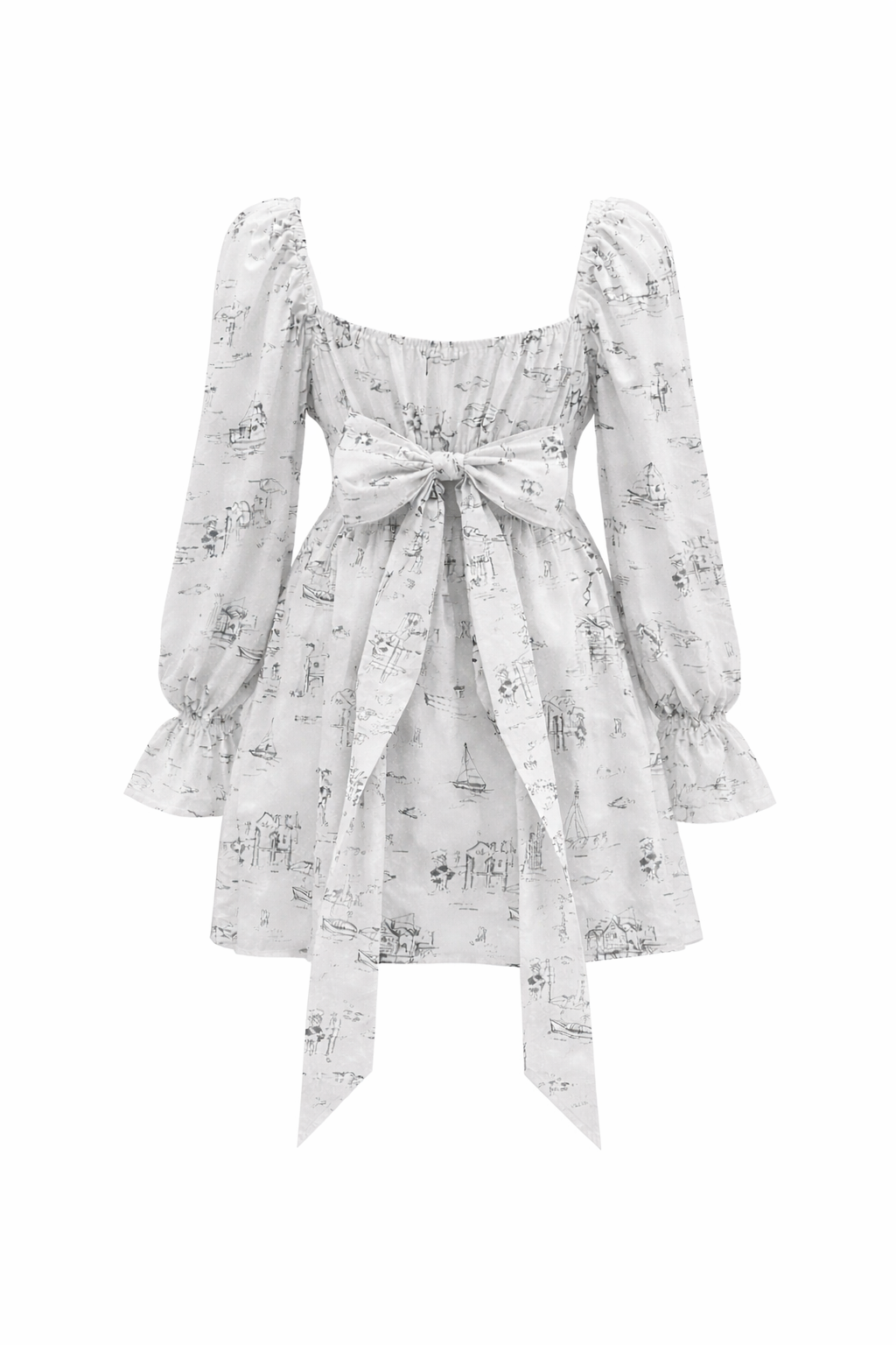 Vestido corto de algodón “Esencia”